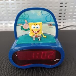 2004 SpongeBob SquarePants Scenic Nightlight LED Alarm Clock
